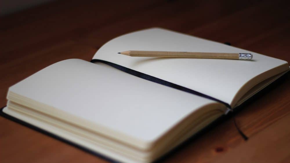 Open blank notebook